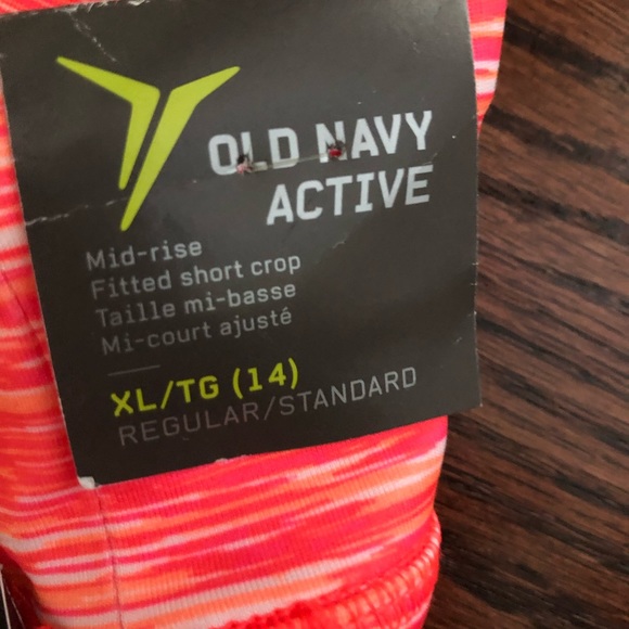 NWT New Old Navy Girls Active Yoga Crop XL - Picture 3 of 3
